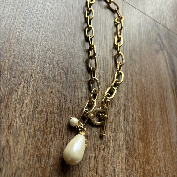 Lauren Ralph Lauren vintage necklace with a clasp and baroque pearl pendant - Picture 3 of 3